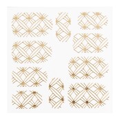 Metallic Filigree Sticker LNS-11008 Goud