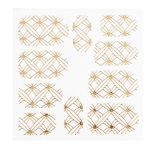 Metallic Filigree Sticker LNS-11008 Goud