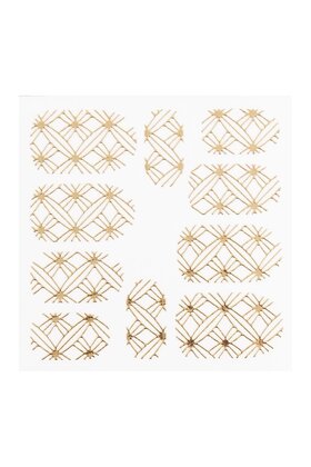 Metallic Filigree Sticker LNS-11008 Goud