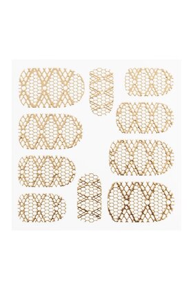 Metallic Filigree Sticker LNS-11012 Gold