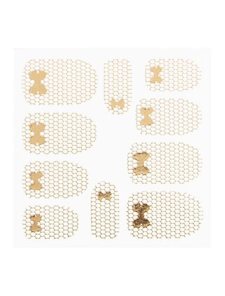 Metallic Filigree Sticker LNS-11013 Gold