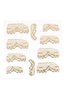 Metallic Filigree Sticker LNS-11014 Gold