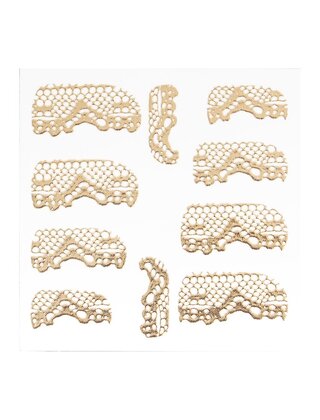 Metallic Filigree Sticker LNS-11014 Gold