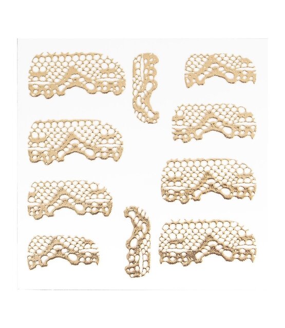 Metallic Filigree Sticker LNS-11014 Gold