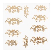 Metallic Filigree Sticker LNS-11015 Gold Metallic Filigree Sticker LNS-11015 Gold
