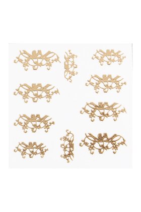 Metallic Filigree Sticker LNS-11015 Gold