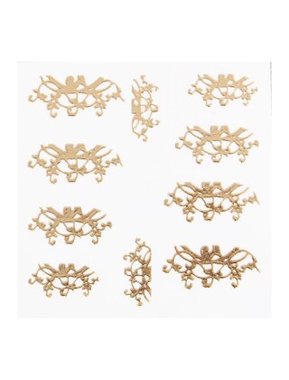 Metallic Filigree Sticker LNS-11015 Gold
