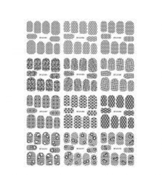 Metallic Filigree Sticker LNS-11013 White Metallic Filigree Sticker LNS-11013 White