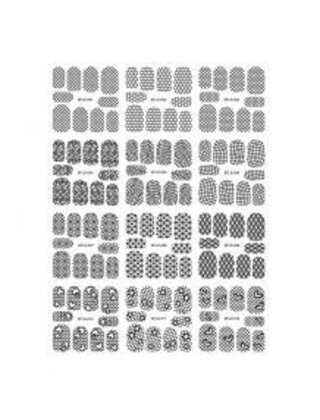 Metallic Filigree Sticker LNS-11015 White