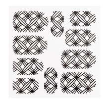 Metallic Filigree Sticker LNS-11009 Black