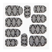 Metallic Filigree Sticker LNS-11012 Black