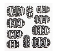 Metallic Filigree Sticker LNS-11012 Black
