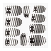 Metallic Filigree Sticker LNS-11013 Black