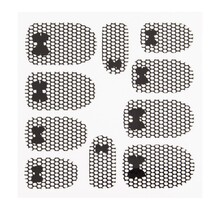 Metallic Filigree Sticker LNS-11013 Black