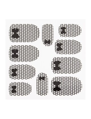 Metallic Filigree Sticker LNS-11013 Black