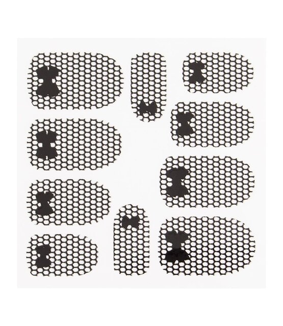 Metallic Filigree Sticker LNS-11013 Black