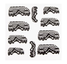 Metallic Filigree Sticker LNS-11014 Black