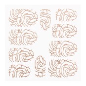 Metallic Filigree Sticker LNS-11005 Rose Gold Metallic Filigree Sticker LNS-11005 Rose Gold