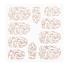 Metallic Filigree Sticker LNS-11005 Rose Gold