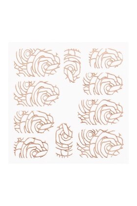 Metallic Filigree Sticker LNS-11005 Rose Gold