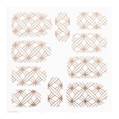 Metallic Filigree Sticker LNS-11008 Rose Gold