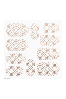 Metallic Filigree Sticker LNS-11008 Rose Gold