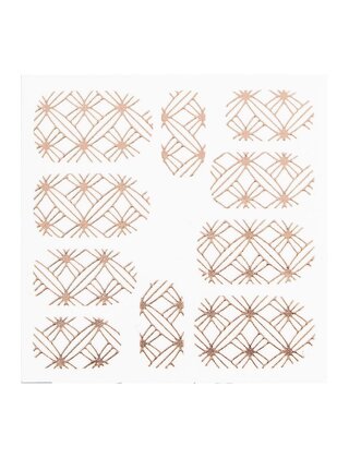 Metallic Filigree Sticker LNS-11008 Rose Gold