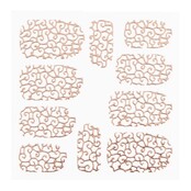 Metallic Filigree Sticker LNS-11012 Rose Gold