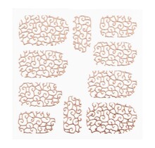 Metallic Filigree Sticker LNS-11012 Rose Gold