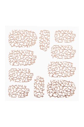 Metallic Filigree Sticker LNS-11012 Rose Gold