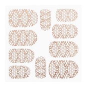 Metallic Filigree Sticker LNS-11013 Rose Gold