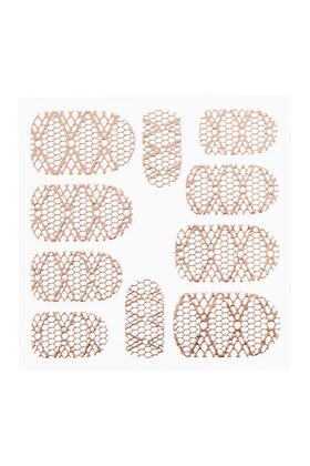 Metallic Filigree Sticker LNS-11013 Rose Gold