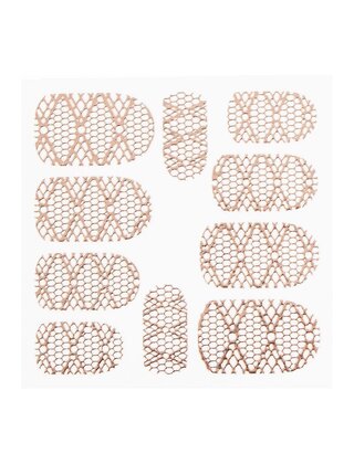 Metallic Filigree Sticker LNS-11013 Rose Gold