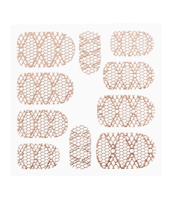 Metallic Filigree Sticker LNS-11013 Rose Gold