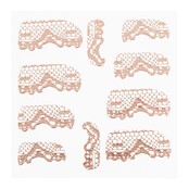 Metallic Filigree Sticker LNS-11014 Rose Gold