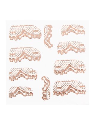 Metallic Filigree Sticker LNS-11014 Rose Gold