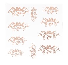 Metallic Filigree Sticker LNS-11015 Rose Gold