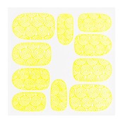 Metallic Filigree Sticker KOR-001 Neon Yellow