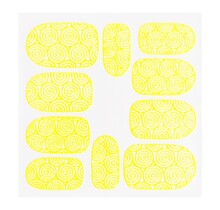 Metallic Filigree Sticker KOR-001 Neon Yellow