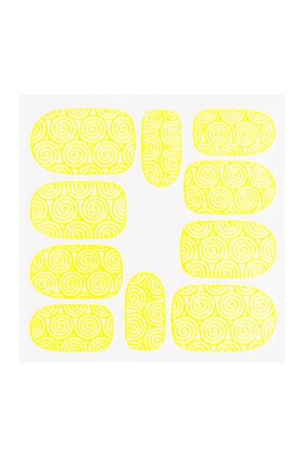Metallic Filigree Sticker KOR-001 Neon Yellow