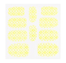 Metallic Filigree Sticker KOR-002 Neon Yellow