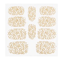 Metallic Filigree Sticker KOR-003 Gold