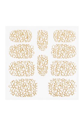 Metallic Filigree Sticker KOR-003 Gold