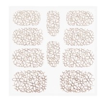 Metallic Filigree Sticker KOR-003 Silver
