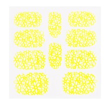 Metallic Filigree Sticker KOR-003 Neon Yellow