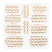 Metallic Filigree Sticker KOR-004 Gold