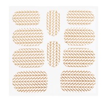 Metallic Filigree Sticker KOR-004 Gold