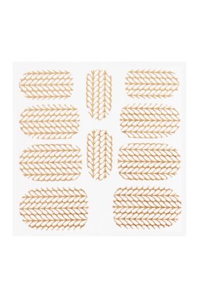 Metallic Filigree Sticker KOR-004 Gold