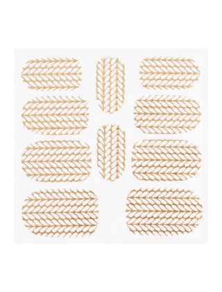 Metallic Filigree Sticker KOR-004 Gold