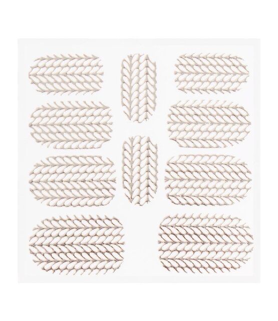 Metallic Filigree Sticker KOR-004 Silver